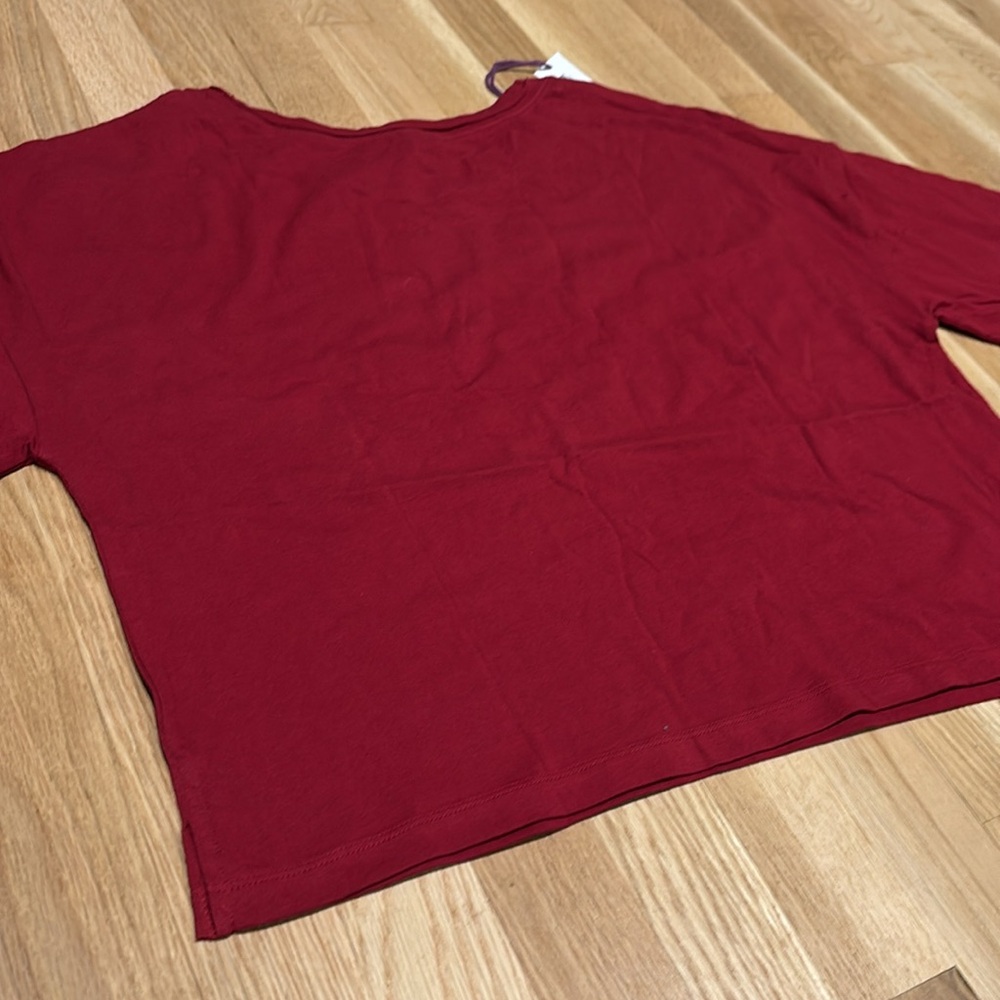 “Adore Me Cares” 100% Organic Cotton Jersey Lounge T-Shirt, Women’s Size Large